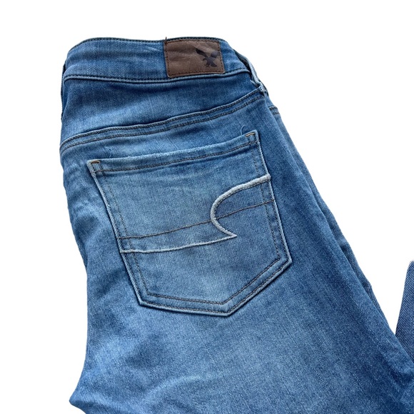 American Eagle Women’s Size 4 Regular Light Wash Super Super Stretch Jeggings - Picture 11 of 15